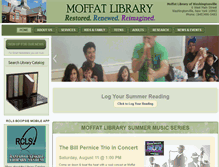 Tablet Screenshot of moffatlibrary.org